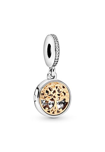 Charm Pendente Famiglia - Argento Sterling 925 E Oro 14k / Sterling Silver