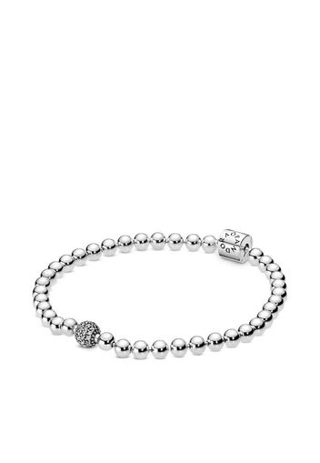 Bracciale Sfere Luminose E Pavè - Argento Sterling 925 / Sterling Silver - Size 19