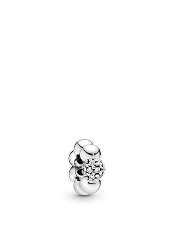 Distanziatore Sfere Luminose E Pavé - Argento Sterling 925 / Sterling Silver