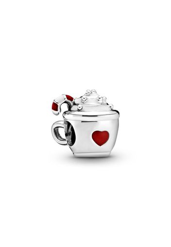 Charm Tazza Di Cioccolata Con Panna - Smalto / Argento Sterling 925 / Sterling Silver