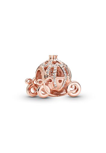 Disney, Charm Carrozza Scintillante Di Cenerentola - Esclusiva Lega Metallica Placcata Oro Rosa 14k / Sterling Silver