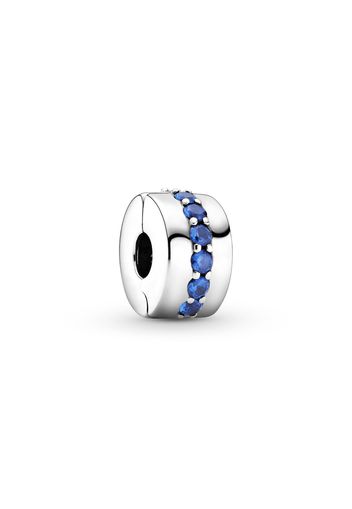 Clip Sentiero Blu Scintillante - Argento Sterling 925