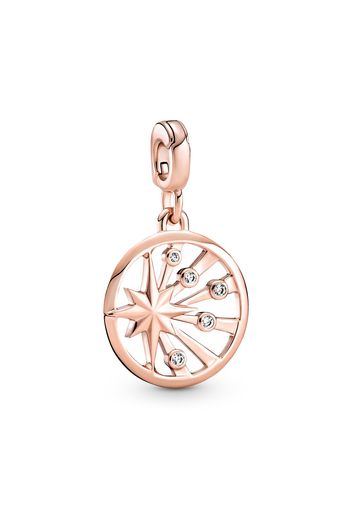 Medallion Rays Of Life  Me - Esclusiva Lega Metallica Con Placcatura In Oro Rosa 14k / Sterling Silver