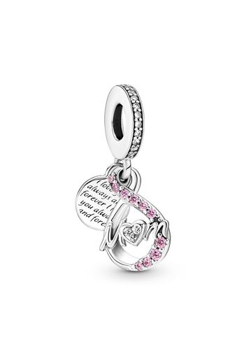 Charm Pendente Mamma Per Sempre - Argento Sterling 925 / Zirconia Cubica / Rosa