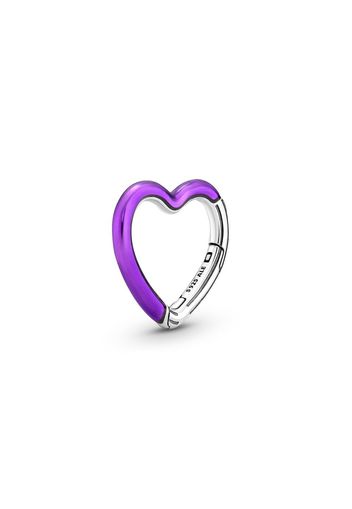 Connector A Cuore Viola  Me - Argento Sterling 925