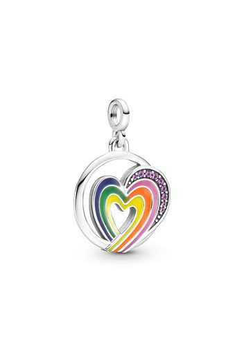 Medallion Heart Of Freedom  Me - Argento Sterling 925 / Cristalli / Multicolore