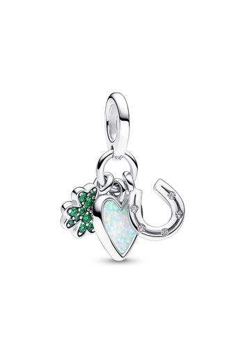 Charm Pendente Simboli Della Fortuna - Argento Sterling 925 / Multicolore