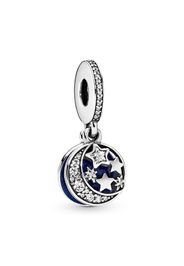 Charm Pendente Cielo E Luna - Smalto / Argento Sterling 925 / Sterling Silver