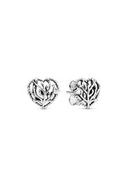 Orecchini A Lobo A Cuore Albero Della Famiglia - Argento Sterling 925 / Sterling Silver