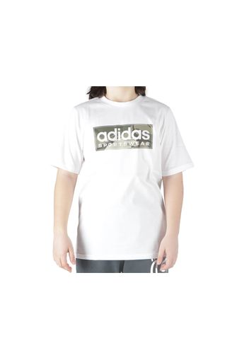 Adidas B Camolin T, Taglia M Bambino Colore Bianco|Verde