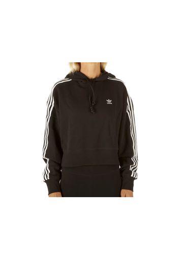 Adidas Short Hoodie Black, Taglia 40 Donna Colore Bianco|Nero