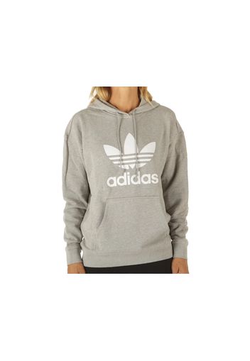 Adidas Trf Hoodie Medium Grey Heather, Taglia 38 Donna Colore Grigio|Bianco