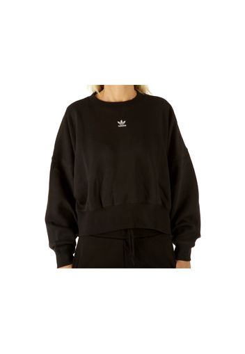 Adidas Sweatshirt Black, Taglia 38 Donna Colore Bianco|Nero