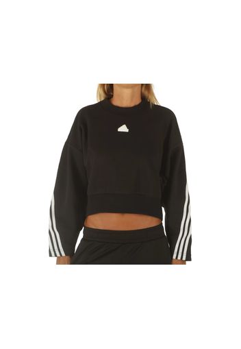 Adidas W Fi 3S Crew, Taglia L Donna Colore Bianco|Nero