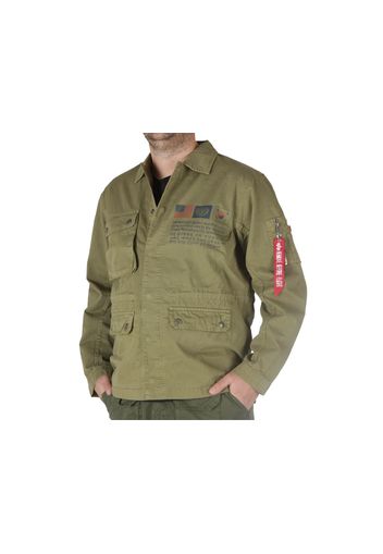 Alpha Industries Field Jacket Lwc- Olive, Taglia Xl Uomo Colore Verde