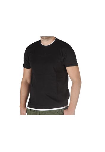 Alpha Industries Double Layer T Black, Taglia L Uomo Colore Bianco|Nero