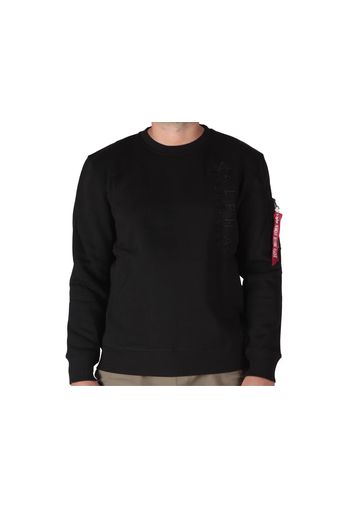 Alpha Industries Emb Sweater Black, Taglia M Uomo Colore Nero