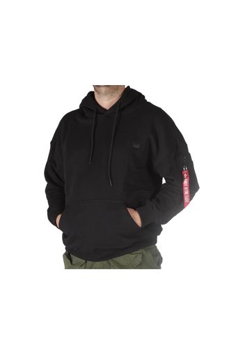 Alpha Industries Alpha Essentials Rl Hoody, Taglia M Uomo Colore Nero