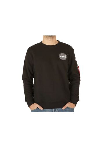 Alpha Industries Space Shuttle Sweater, Taglia M Uomo Colore Nero