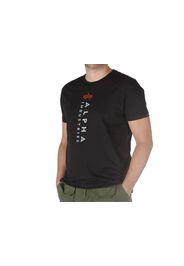 Alpha Industries R Print T-Black, Taglia M Uomo Colore Rosso|Bianco|Nero