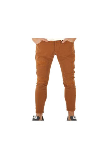 Berna Pantalone Slim Coccio, Taglia 48 Uomo Colore Bianco|Marrone