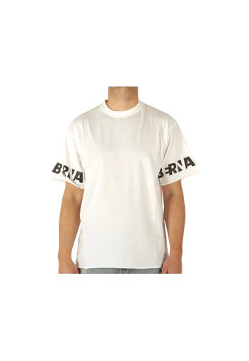 Berna T-Shirt Over Tv St Logo Bianco, Taglia M Uomo Colore Bianco|Nero