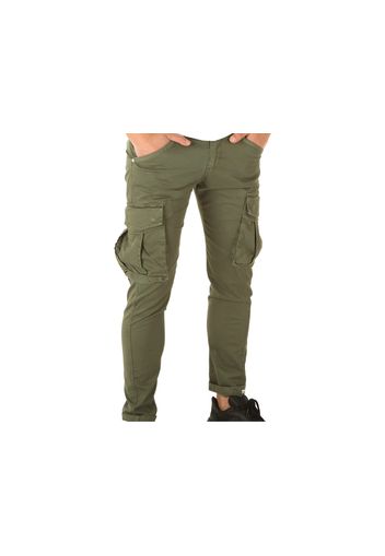 Berna Pantalone Tasconato Militare, Taglia 50 Uomo Colore Verde