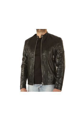 Berna Biker Ecopelle Vintage Nero, Taglia S Uomo Colore Nero