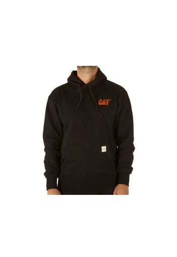 Caterpillar Destructured Logo Hoodie Black, Taglia S Uomo Colore Nero