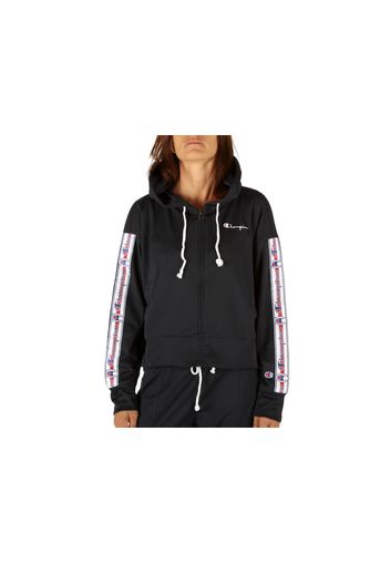 Champion Hooded Full Zip Top W, Taglia M Donna Colore Blu Navy|Rosso|Bianco