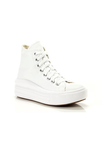 Converse Chuck Taylor All Star Move White Natural Ivory Black, Taglia 36½ Donna Colore Bianco