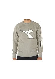 Diadora Crewneck Sweat Fregio, Taglia L Uomo Colore Grigio|Bianco|Blu