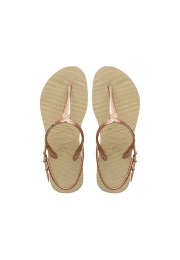 Havaianas Gold Twist Sandals, Taglia 39-40 Donna Colore Bronzo|Oro
