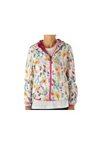 Invicta Giubbino Packable Thela Bianco Melanzana, Taglia L Donna Colore Lilla|Bianco|Ocra