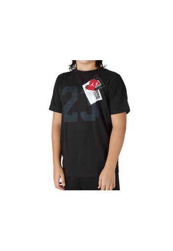 Jordan Jdb Aj New With Tagss Ss Tee, Taglia M Ragazzo Colore Nero