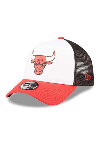 New Era Team Colour Blck Trucker Chicago Bulls, Taglia Taglia Unica Unisex Colore Rosso|Bianco|Nero