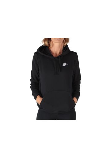 Nike W Nsw Club Fleece Hoodie, Taglia M Donna Colore Nero