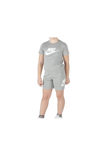 Nike Club Tee And Short Set, Taglia M Bambino Colore Grigio|Bianco