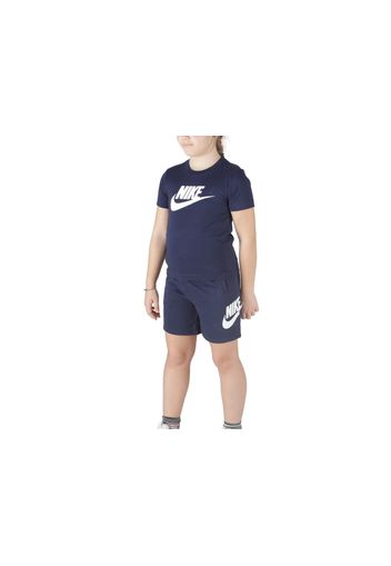 Nike Club Tee And Short Set, Taglia L Bambino Colore Bianco|Blu