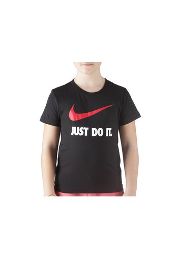 Nike Nkb Swoosh Jdi Ss Tee, Taglia M Bambino Colore Rosso|Bianco|Nero