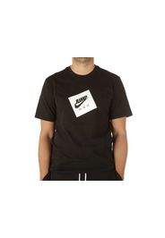 Nike M J Jumpman Box Ss Crew Black White, Taglia M Uomo Colore Bianco|Nero