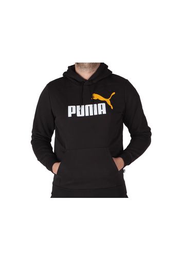 Puma 2 Col Big Logo Hoodie, Taglia S Uomo Colore Beige|Nero|Arancione