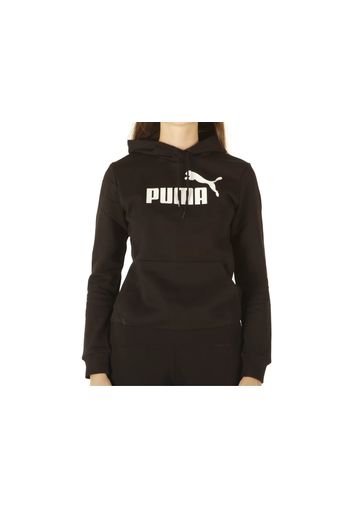 Puma Logo Hoodie, Taglia Xs Donna Colore Bianco|Nero