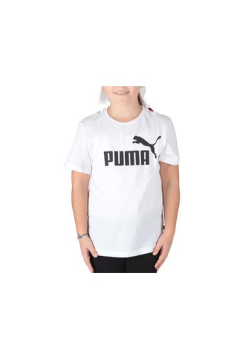 Puma Ess Logo Tee B, Taglia M Bambino Colore Bianco|Nero