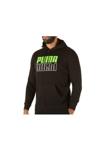 Puma Power Logo Hoodie, Taglia S Uomo Colore Bianco|Nero|Verde