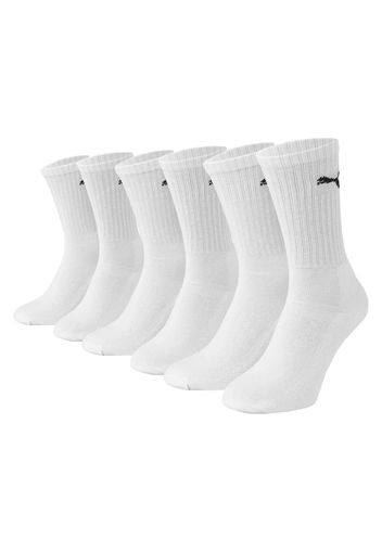 Puma Crew Sock 6 Pairs, Taglia M Unisex Colore Bianco|Nero