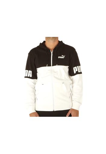 Puma Power Colorblock Hoodie, Taglia M Uomo Colore Bianco|Nero