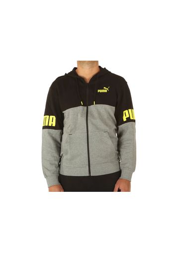 Puma Power Colorblock Hoodie, Taglia M Uomo Colore Giallo|Grigio|Nero