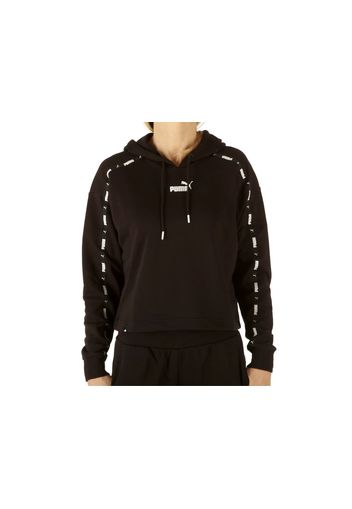 Puma Puma Power Tape Cropped Hoodie, Taglia L Donna Colore Bianco|Nero