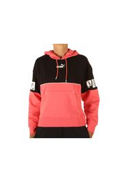 Puma Power Colorblock Hoodie Fl, Taglia M Donna Colore Rosa Scuro|Bianco|Nero